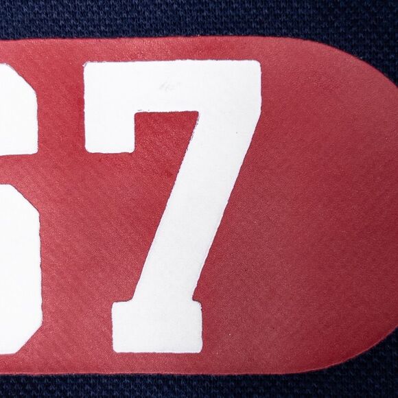 Polo Ralph Lauren Crewneck Sweatshirt Small Spellout Retro Athletic Phys Ed Navy - Picture 5 of 8